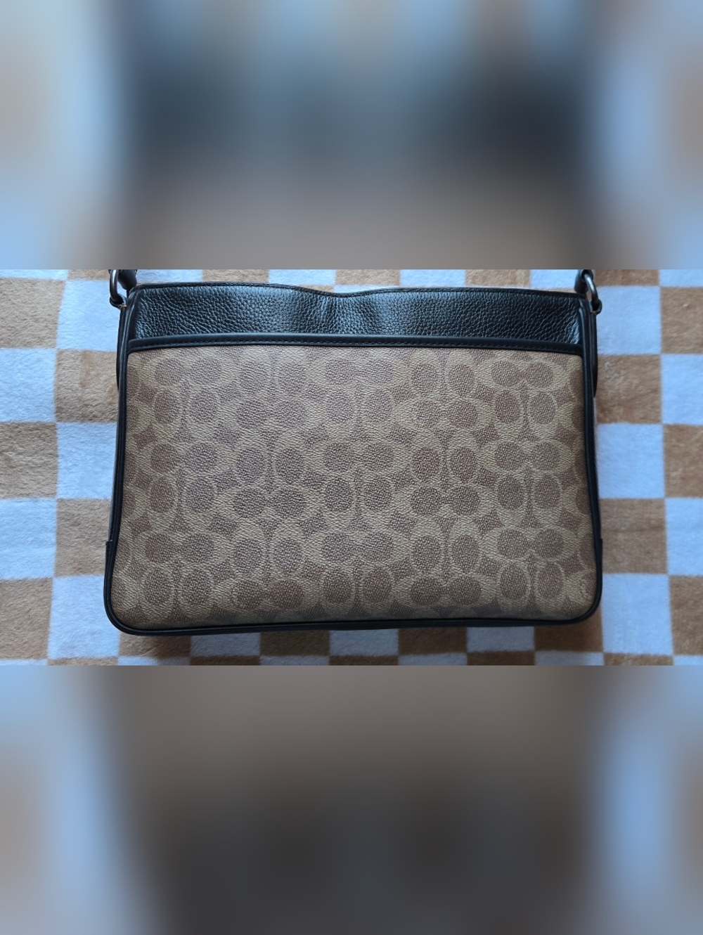 Coach District Bag In Signature Canvas And Pebble Leather - Picture 3 of 11